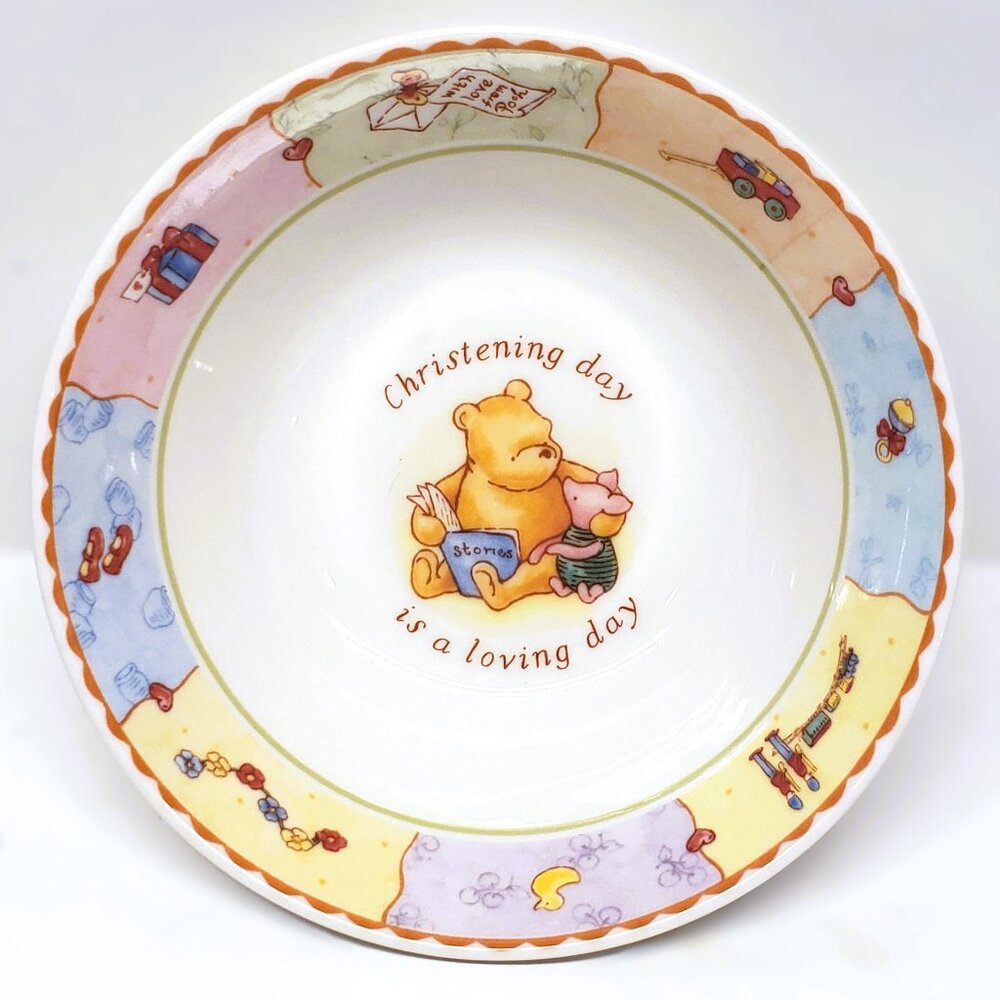 Vtg Royal Doulton Classic WINNIE The POOH Christening Day Bowl Cereal Piglet